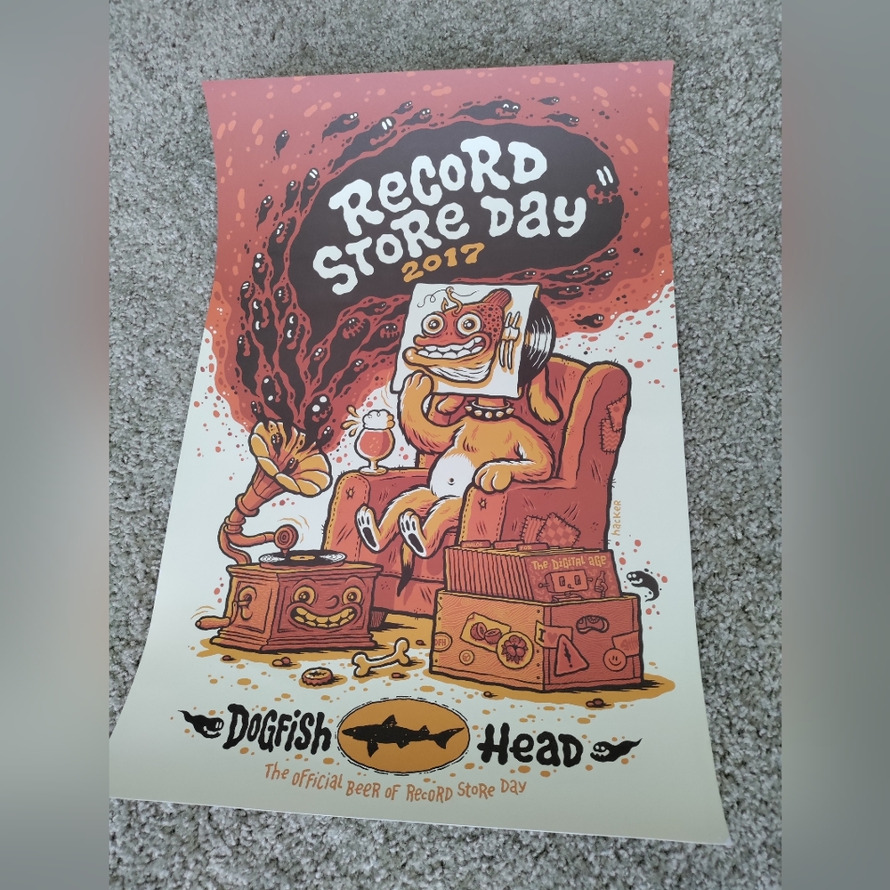 Dogfish Head IPA Beer - Poster - Record Store Day 2017 - 21" x 14"